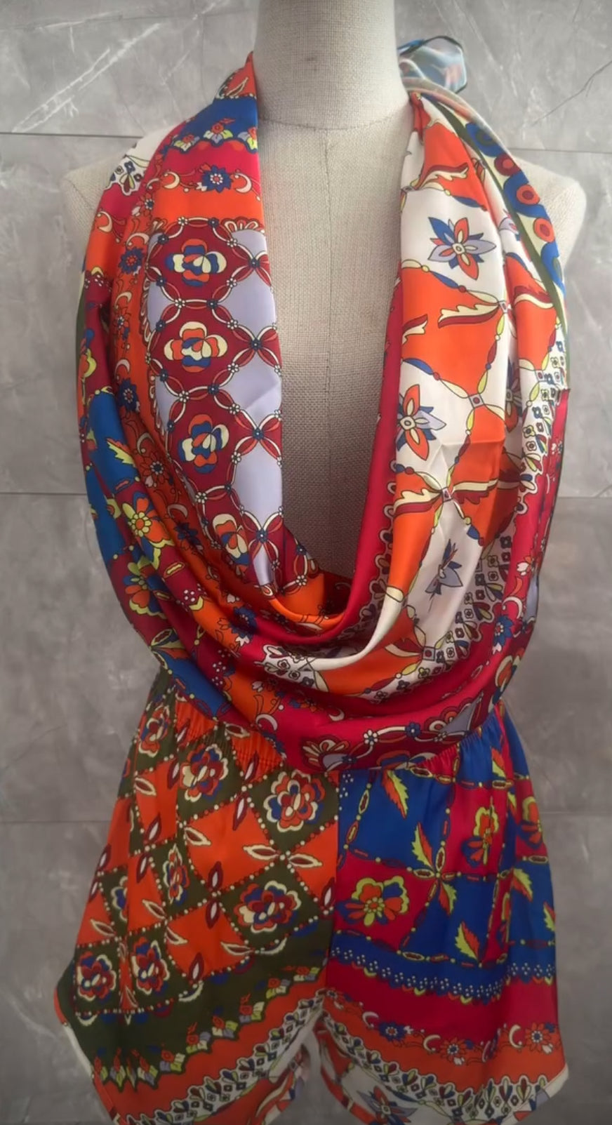 Indie Pucci Shorts Set