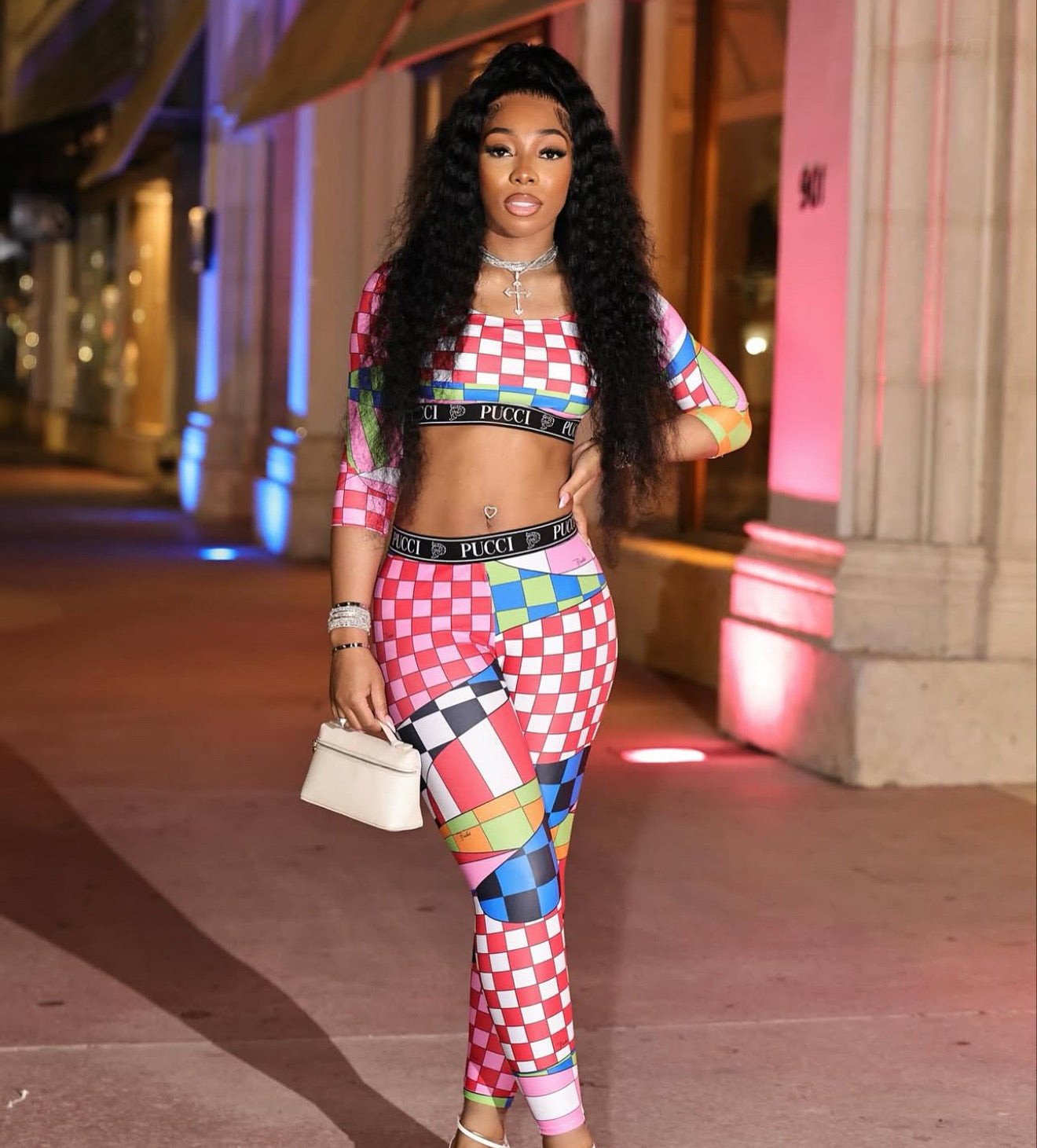 Abstract Pucci Legging Set