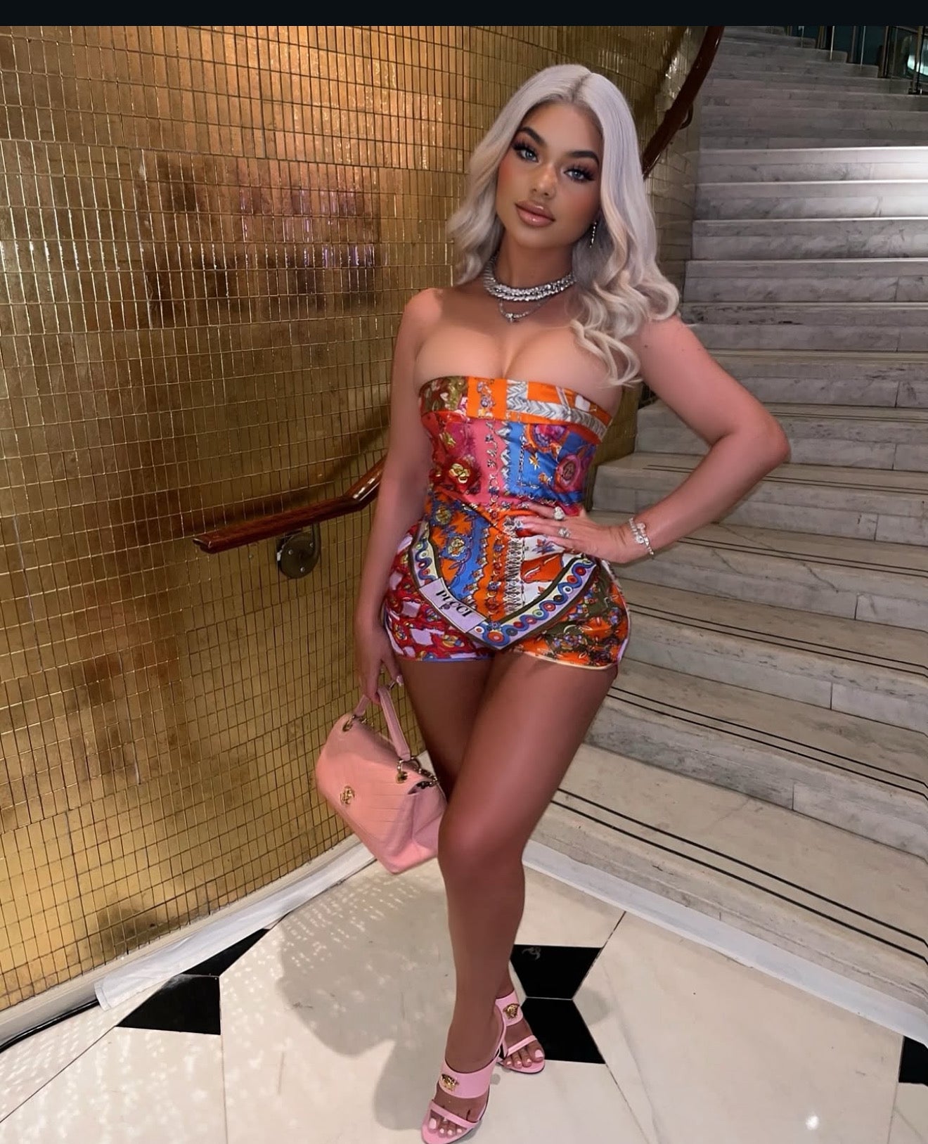 Indie Pucci Shorts Set
