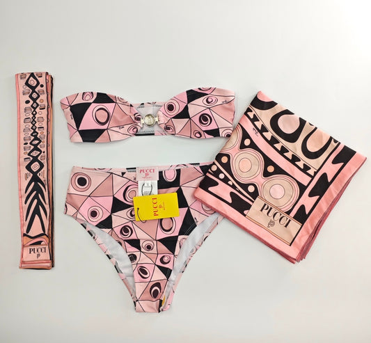 Amalfi Blush Pucci Bikini Set