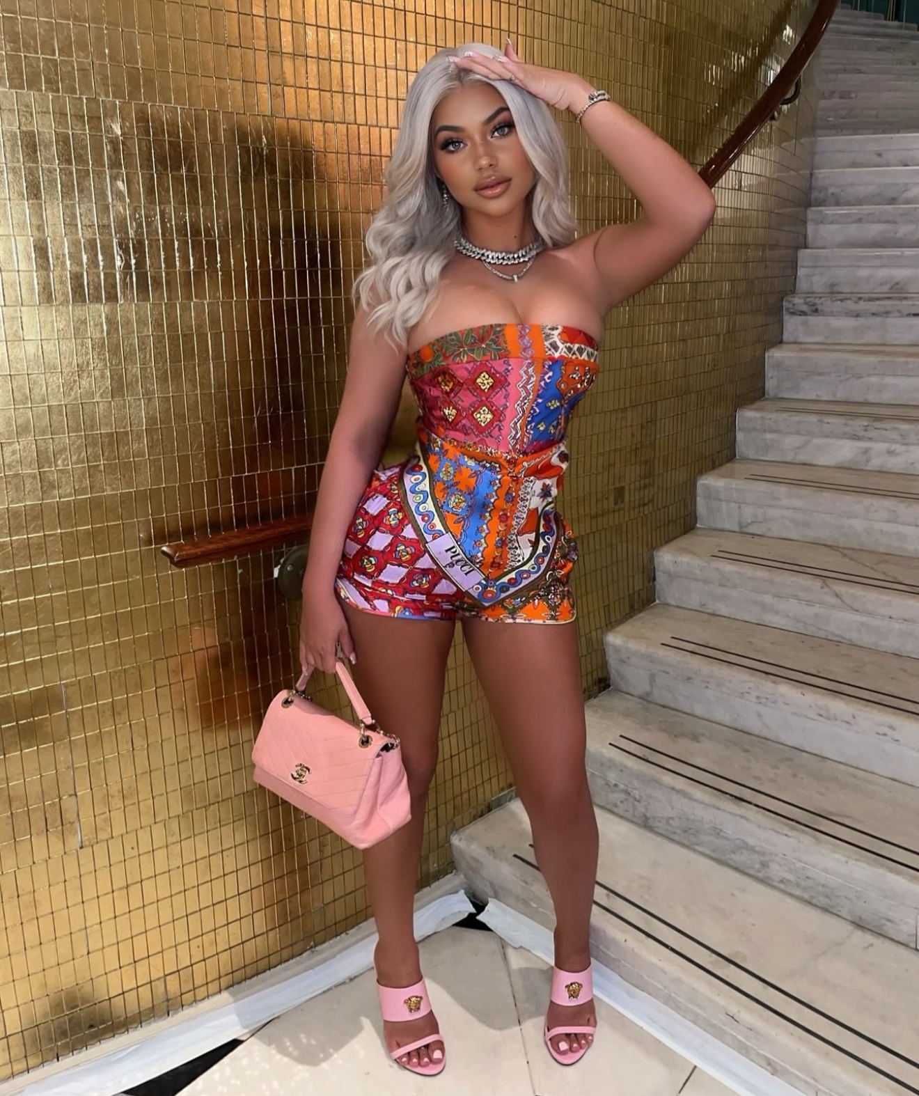 Indie Pucci Shorts Set