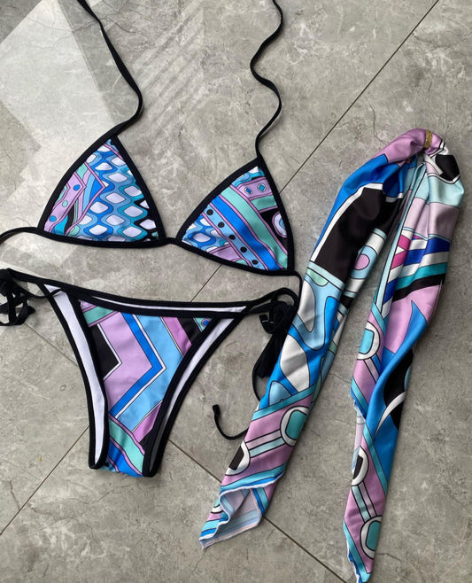 Printed Bikini Set