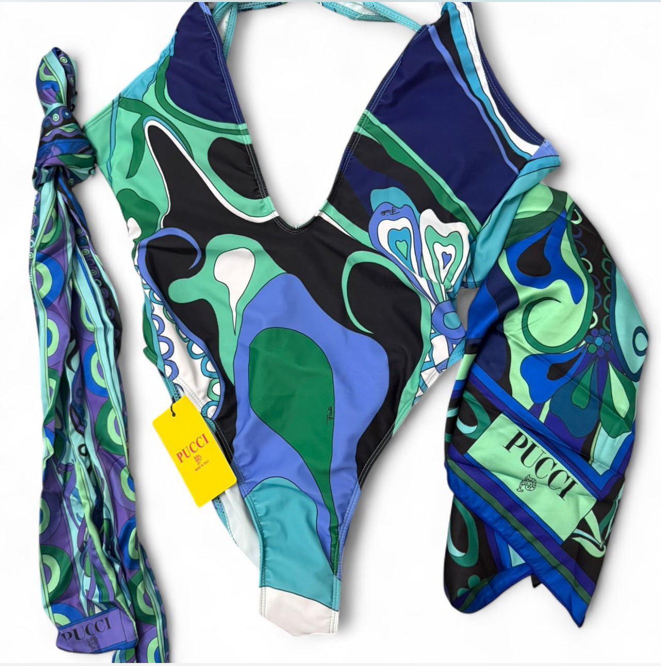 Mykonos Pucci Swimsuit Set